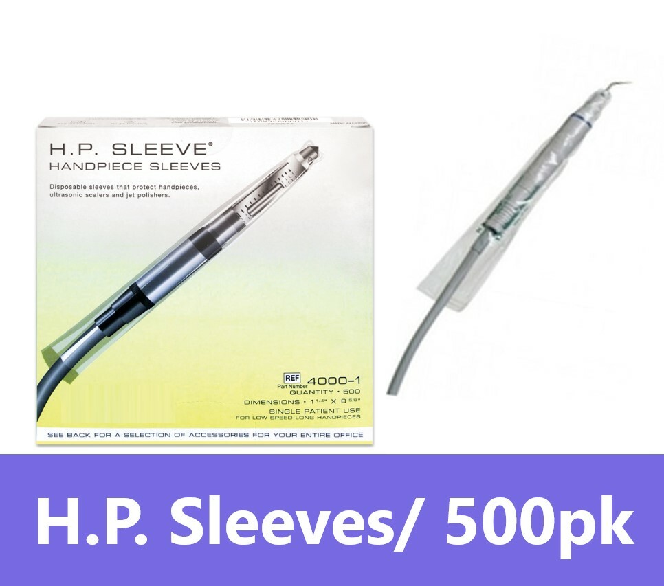 Dental LOW SPEED Handpiece Cover 1½»W x 7½»L, LONG Sleeve (500pcs/box)