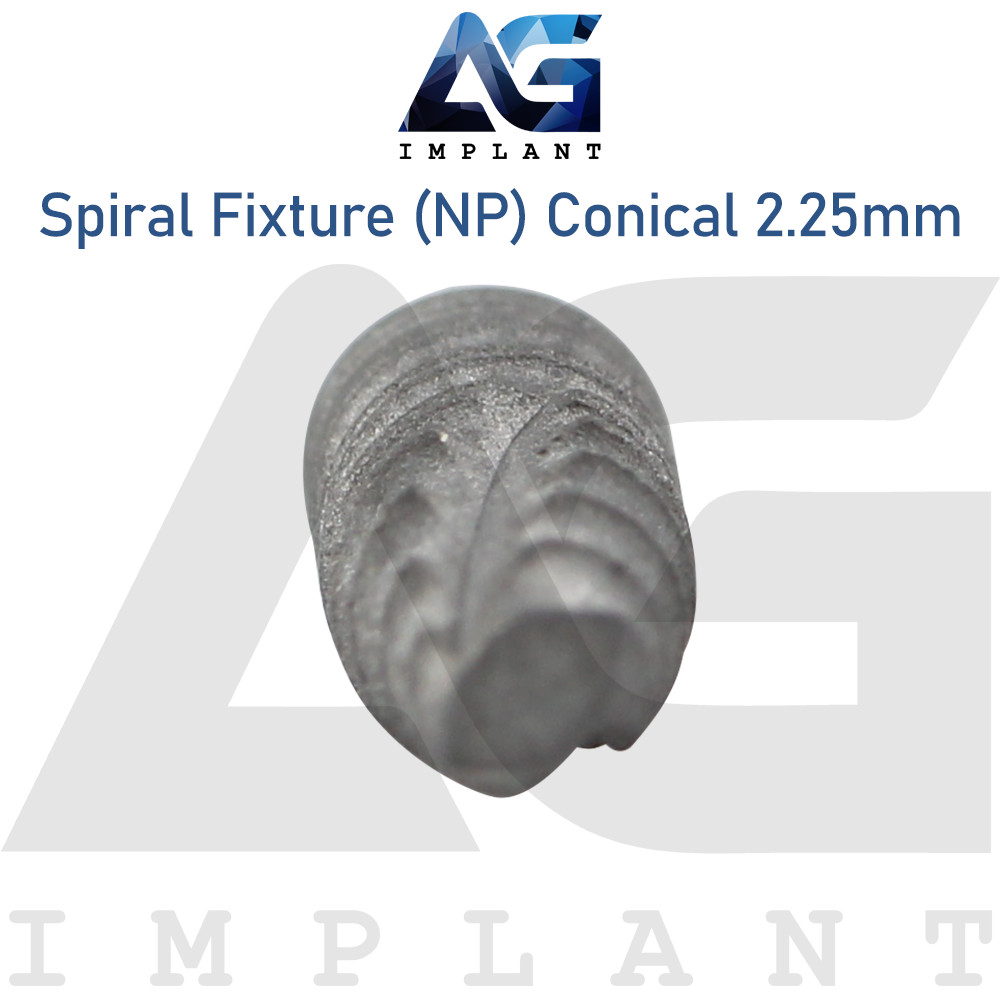 5 Spiral Fixture Narrow Platform (NP) Conical Connection Hex 2.25mm Dental SLA
