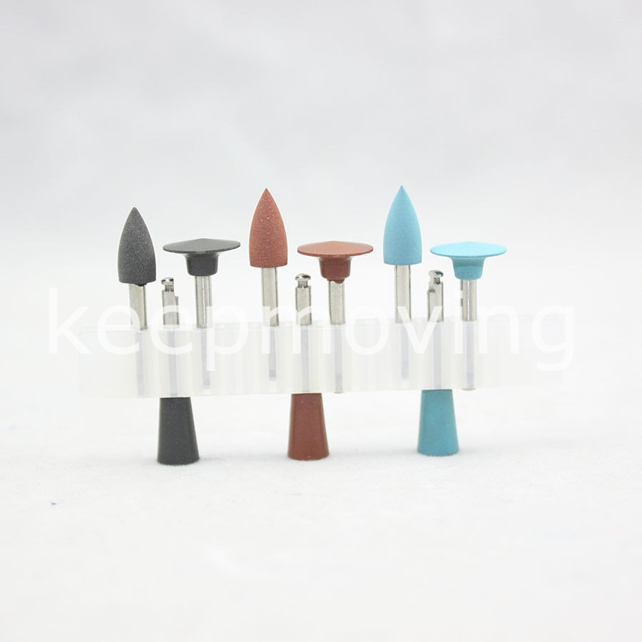 5 Kits Dental Silicone Polisher Diamond Burs Polishing Cups Assorted Amalgam Kit
