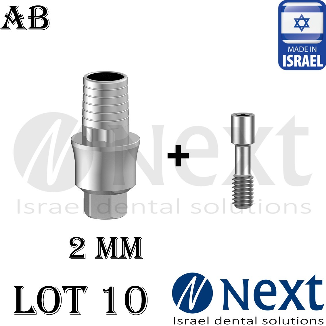 Lotx10 Internal Hex T Base 2.42 AB Implants compatible 2 mm