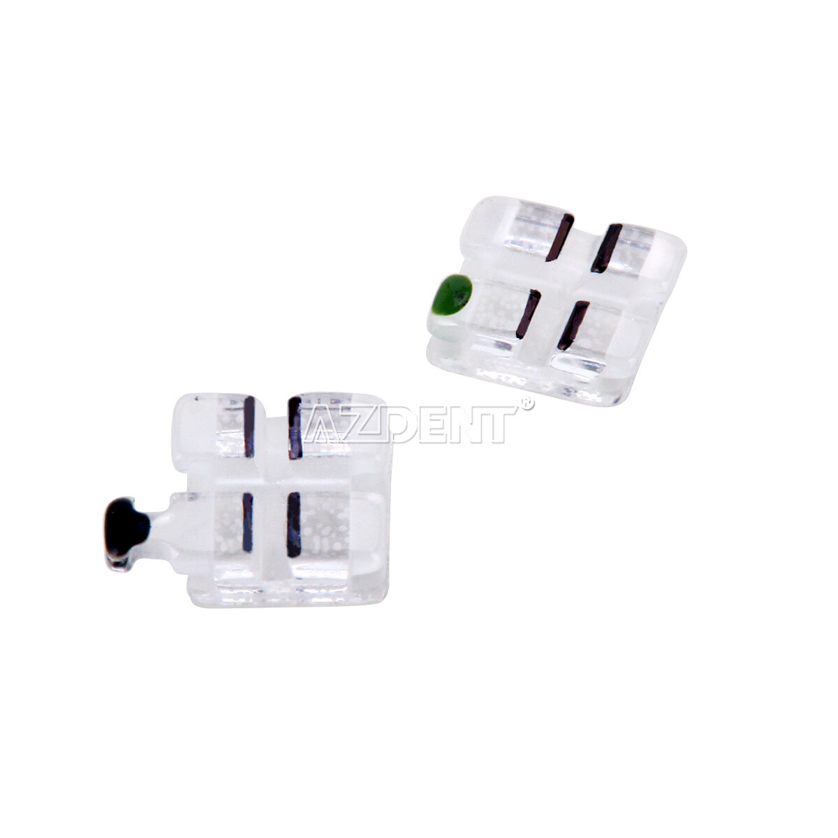 AZDENT Dental Ortho Sapphire Ceramic Clear Brackets Braces MBT/Roth.022 Hks 345