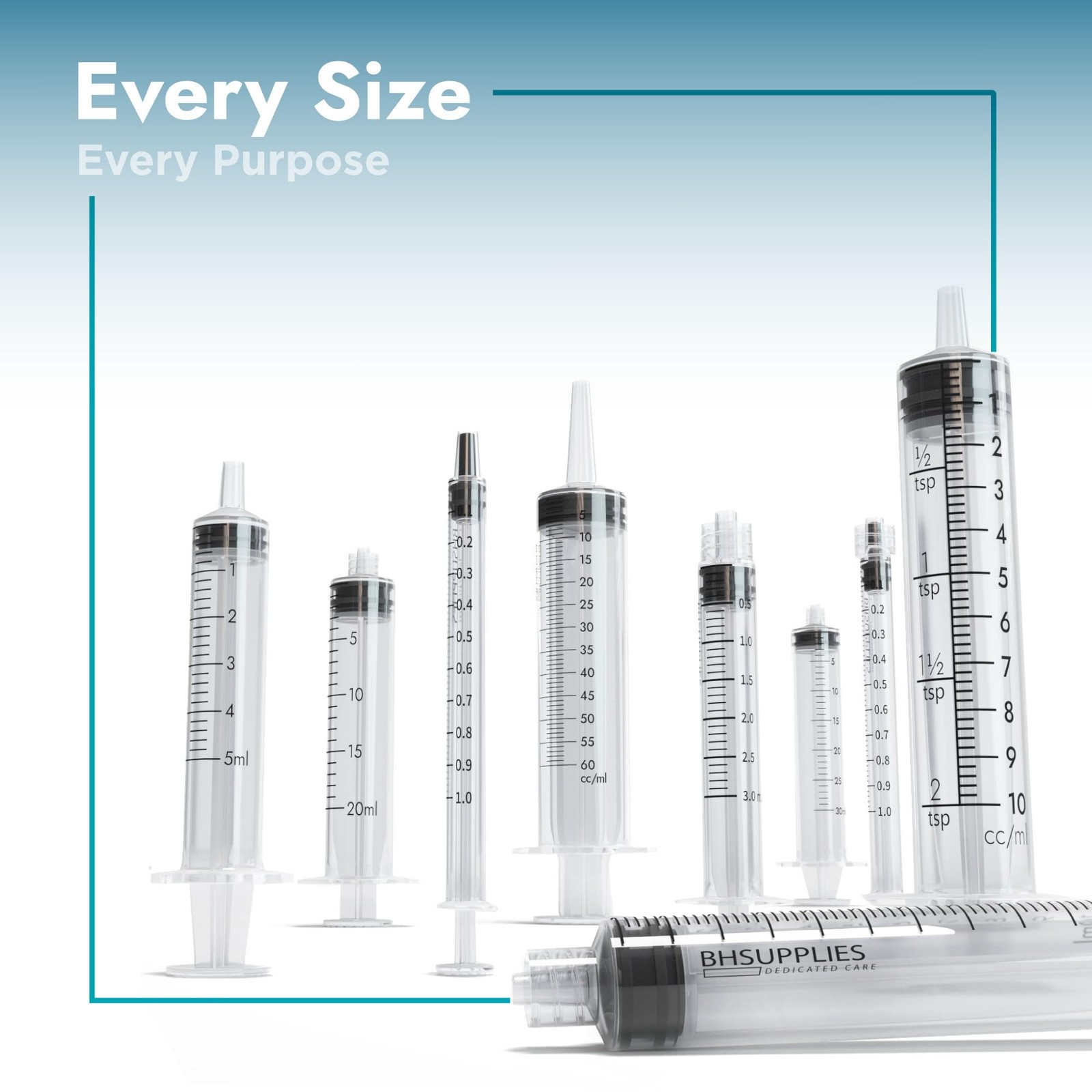 BH Supplies 30ml Luer Lock Tip Syringes (No Needle) – 50 Count (Pack of 1)