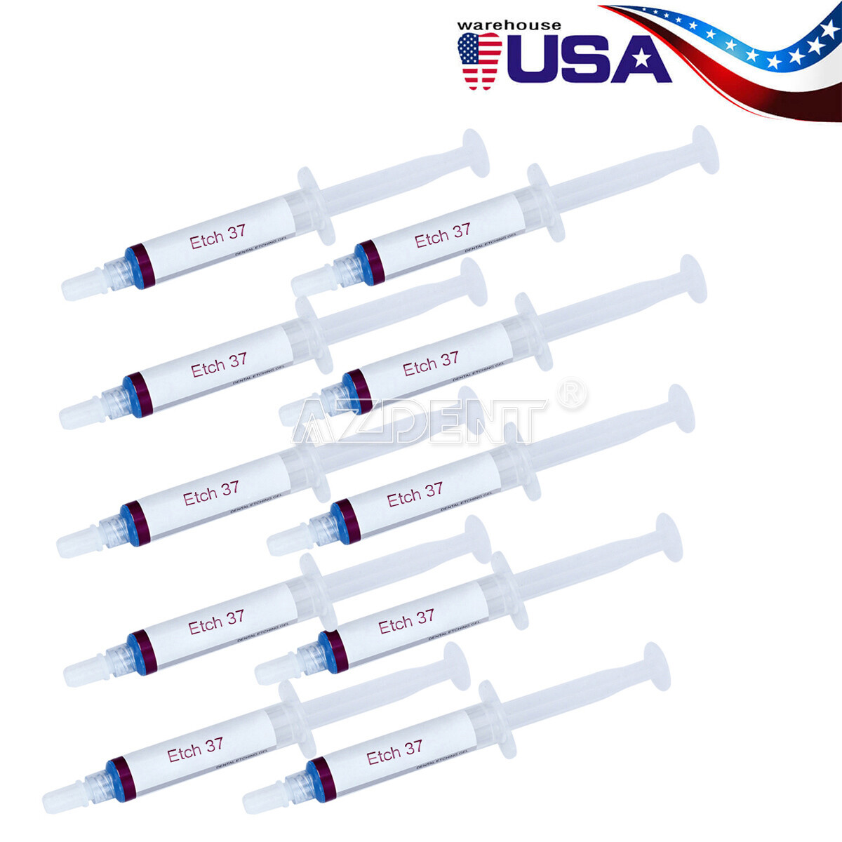 20x Dental Orthodontic Acid Etching Gel Polymer Thickened 37% Etchant
