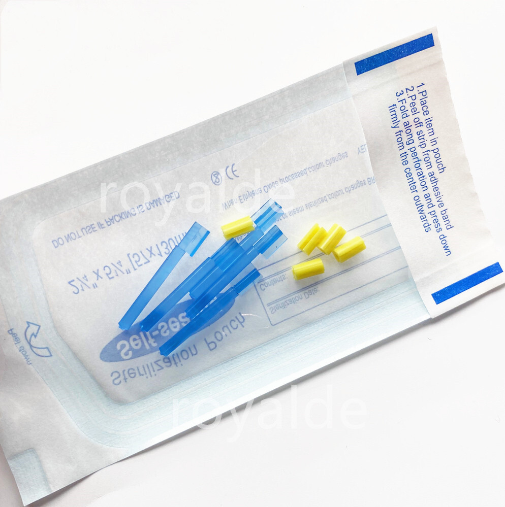 5Kits Dental Blue Bar Yellow Clips Bolt Inserts Overdenture Attachment