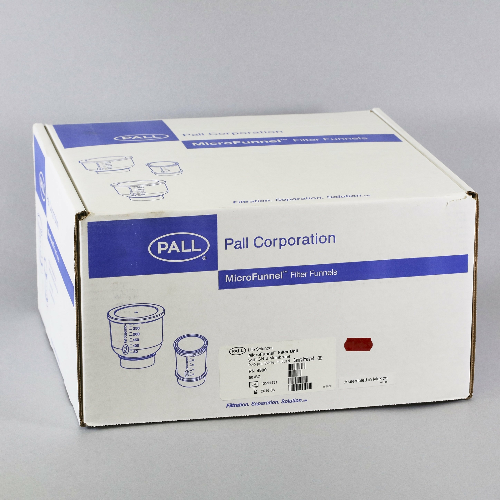 Pall MicroFunnel 100mL Filter Funnel 0.45um GN-6 Membrane #4800