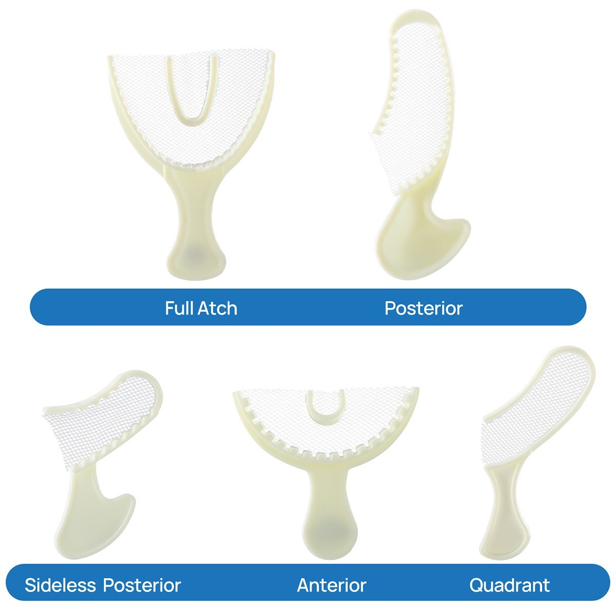 AZDENT Dental Disposable Impression Bite Registration Net Tray Dental Net Tray