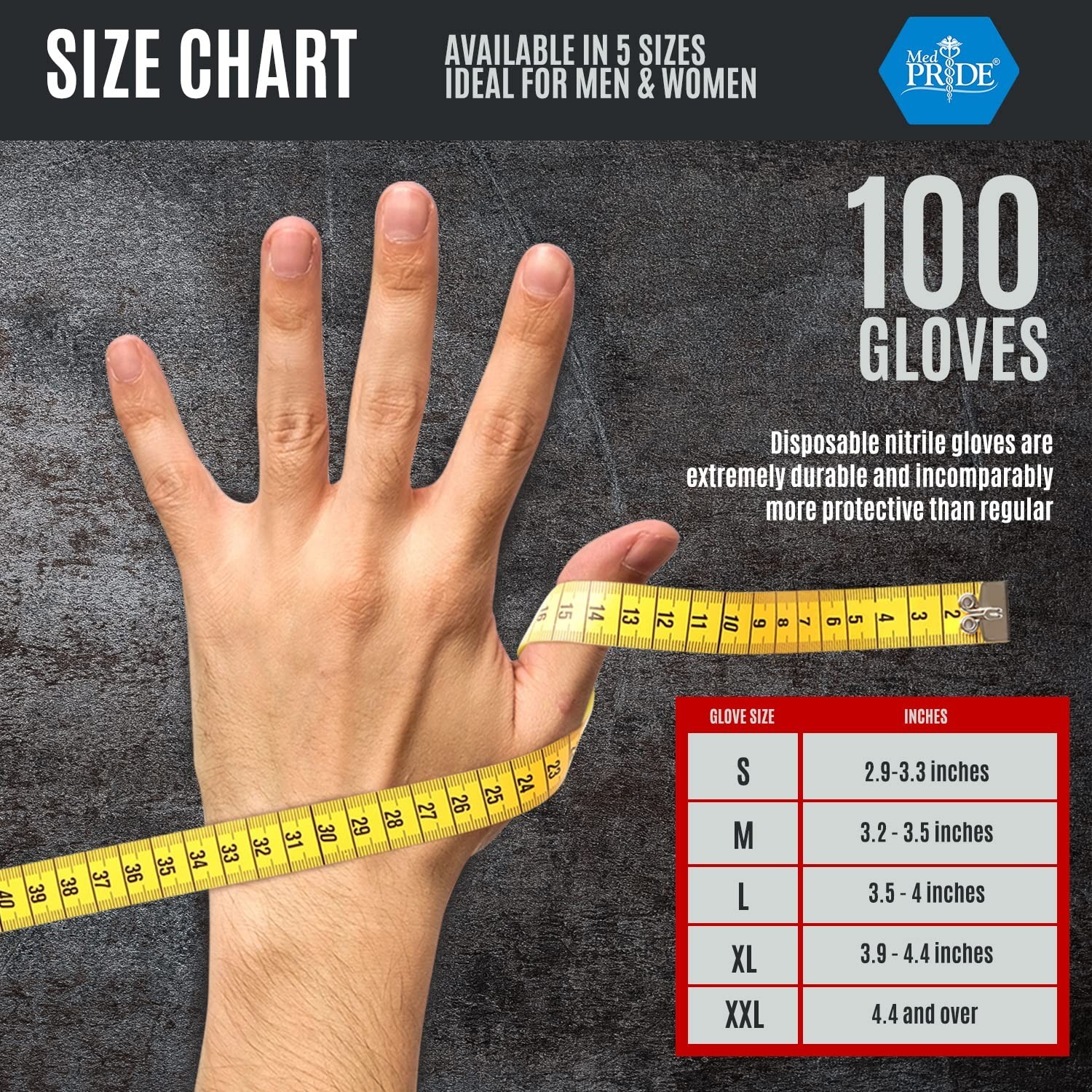 Heavy-Duty Black Nitrile Gloves – 8 Mil Thick, Tear-Resistant, Diamond Texture