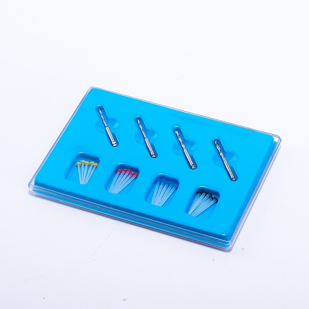 120Pcs Dental Root Canal Screw Posts Refill 24k Gold Plated Conical Screw Kits