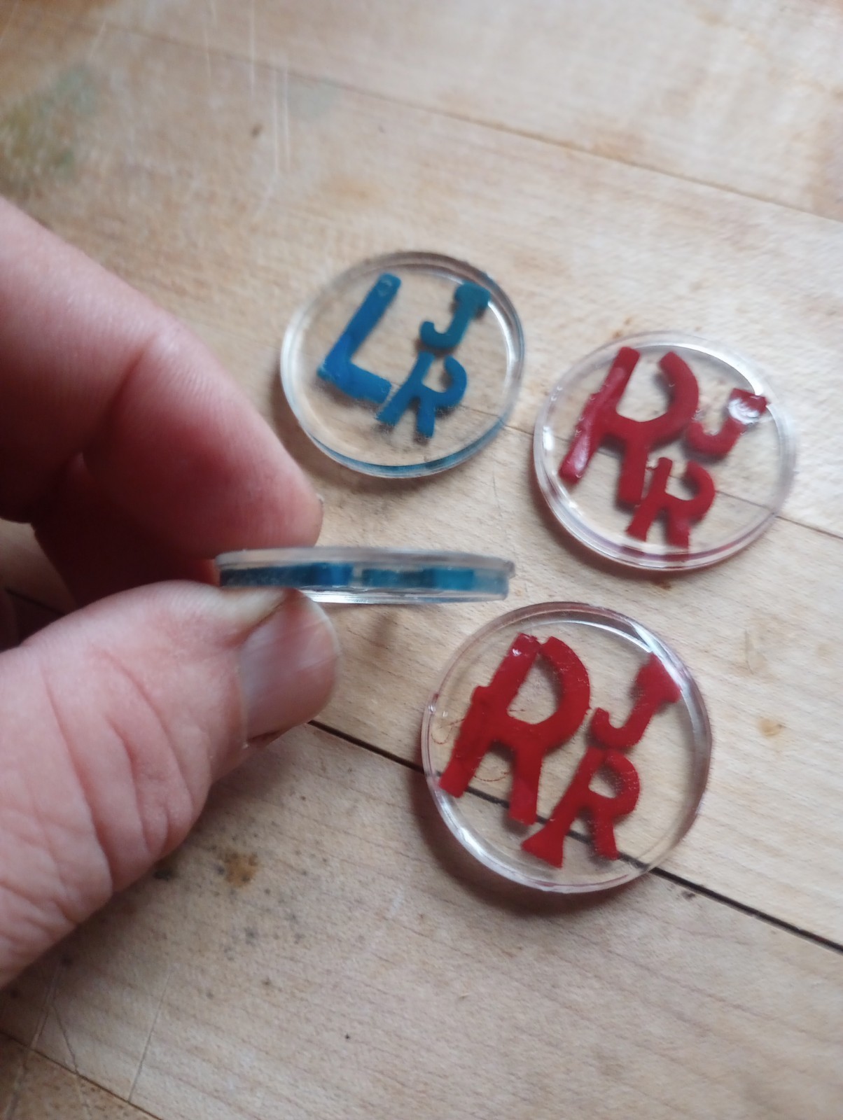 Xray Markers With Initials JR Two Sets Red And Blue
