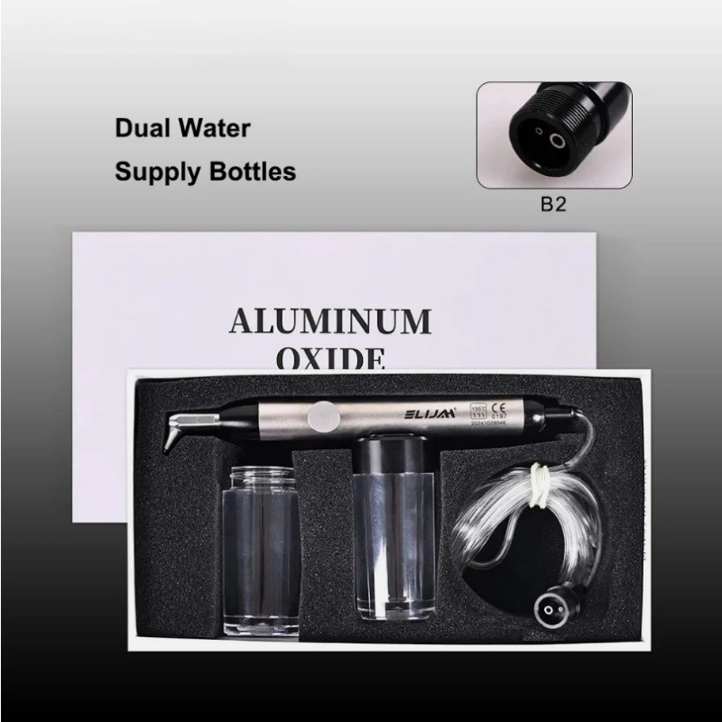 Anti-Clog Dental Alumina Air Abrasion Micro Blaster 2-Hole (B2) Sandblasting Gun