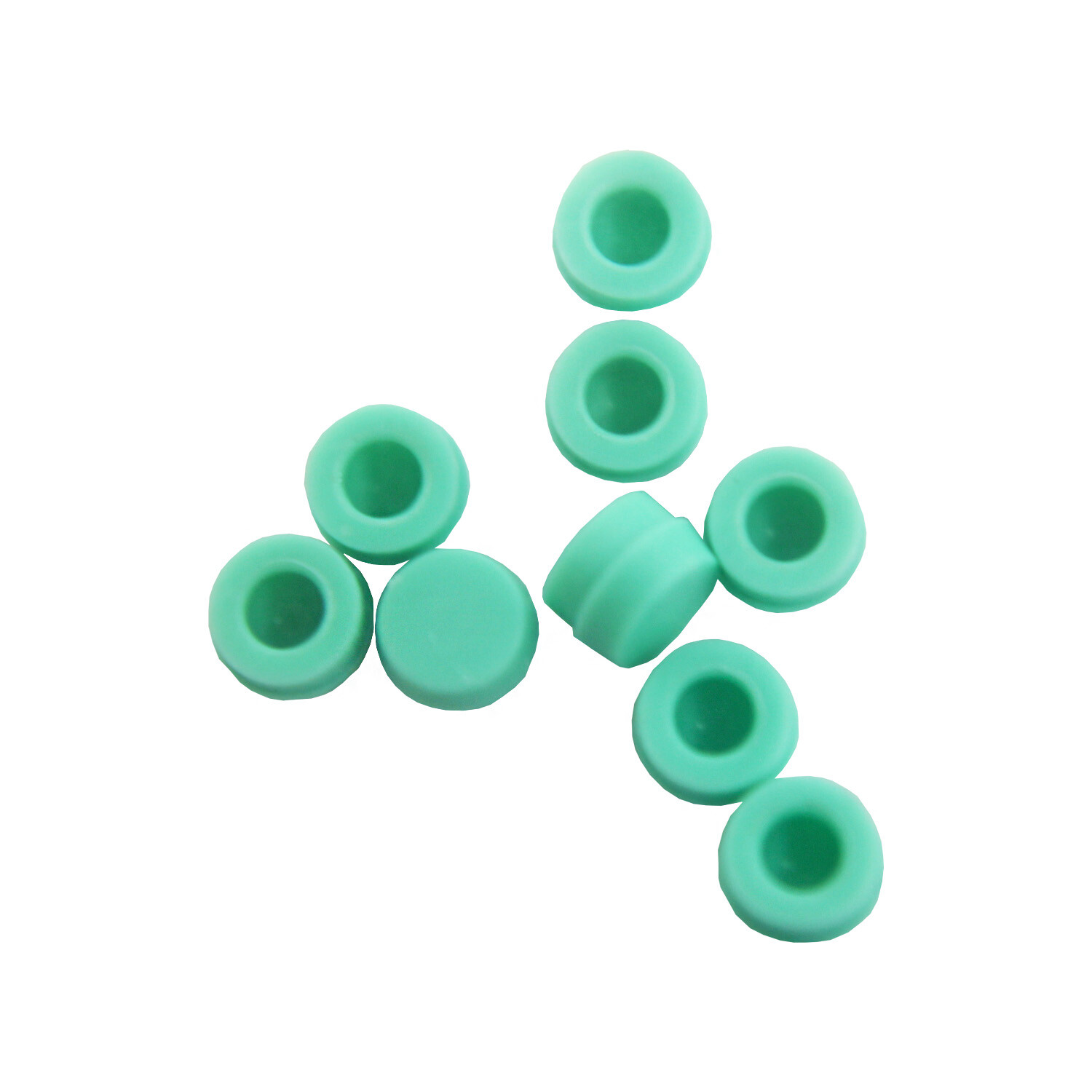 10 Dental Ball Attachment Silicone Caps Home Use First Aid Undersized Ø2.2mm