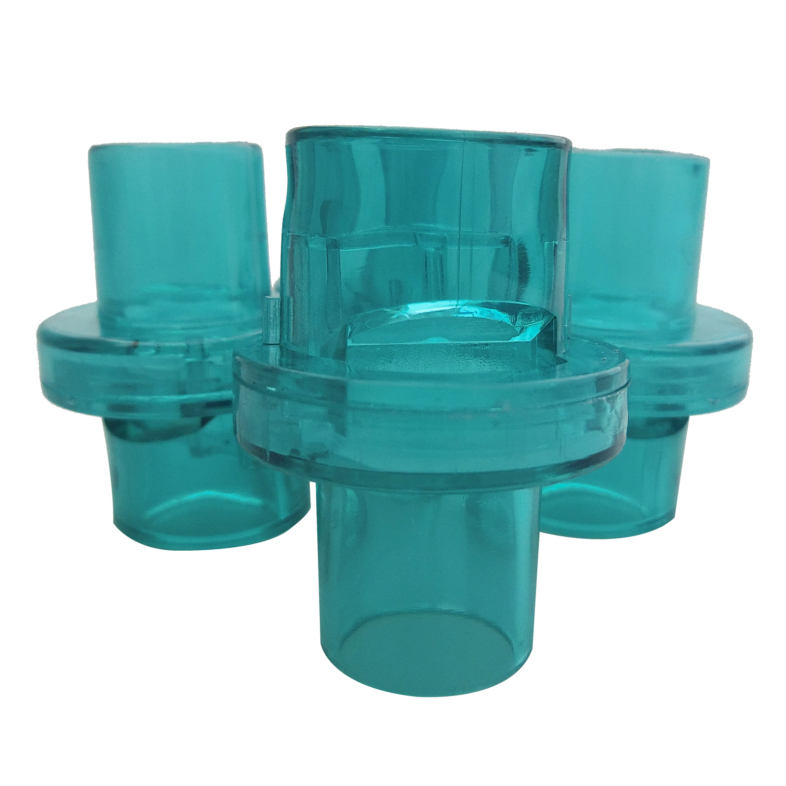 100pcs/pack Oxygen Inlet One-Way Valve For CPR Face Shields AED Training Green