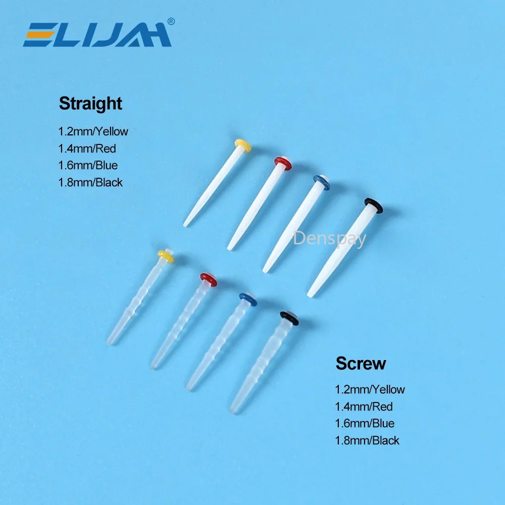 10Boxes Dental Fiber Post Kit Screw/Straight Post Quartz Glass Thread Pile