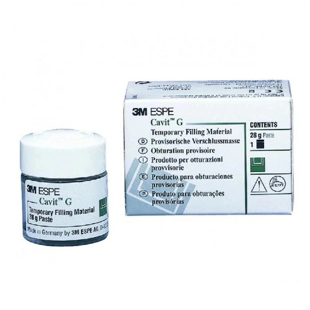 2 Packs Dental Cavit G Temporary Filling Material 28 gm pack Free II Ship