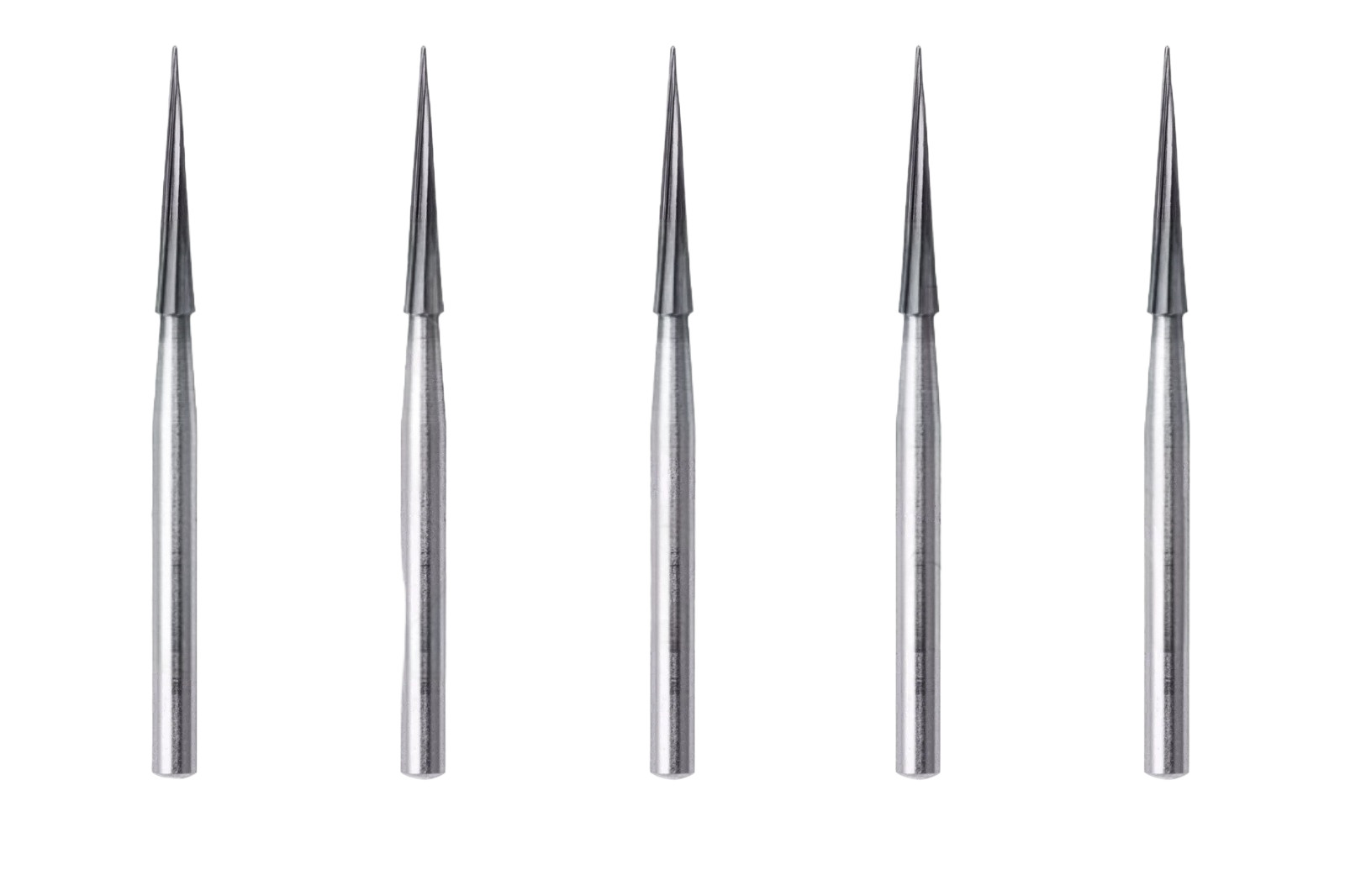 5 Pcs Dental Tungsten Carbide Bur Trimming&Finishing Safe End Taper FG ET6/ET9