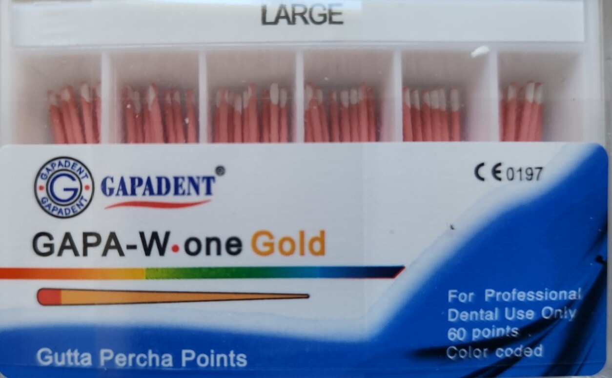 Large Gapadent Wave 1 Gutta Percha Points Dental Endodontic Root Canal