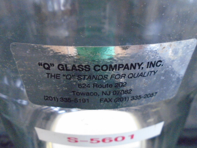 Q Glass 6L Reaction Vessel Funnel w/ Fritted Disc 1″ Process Pipe 200mm Flange