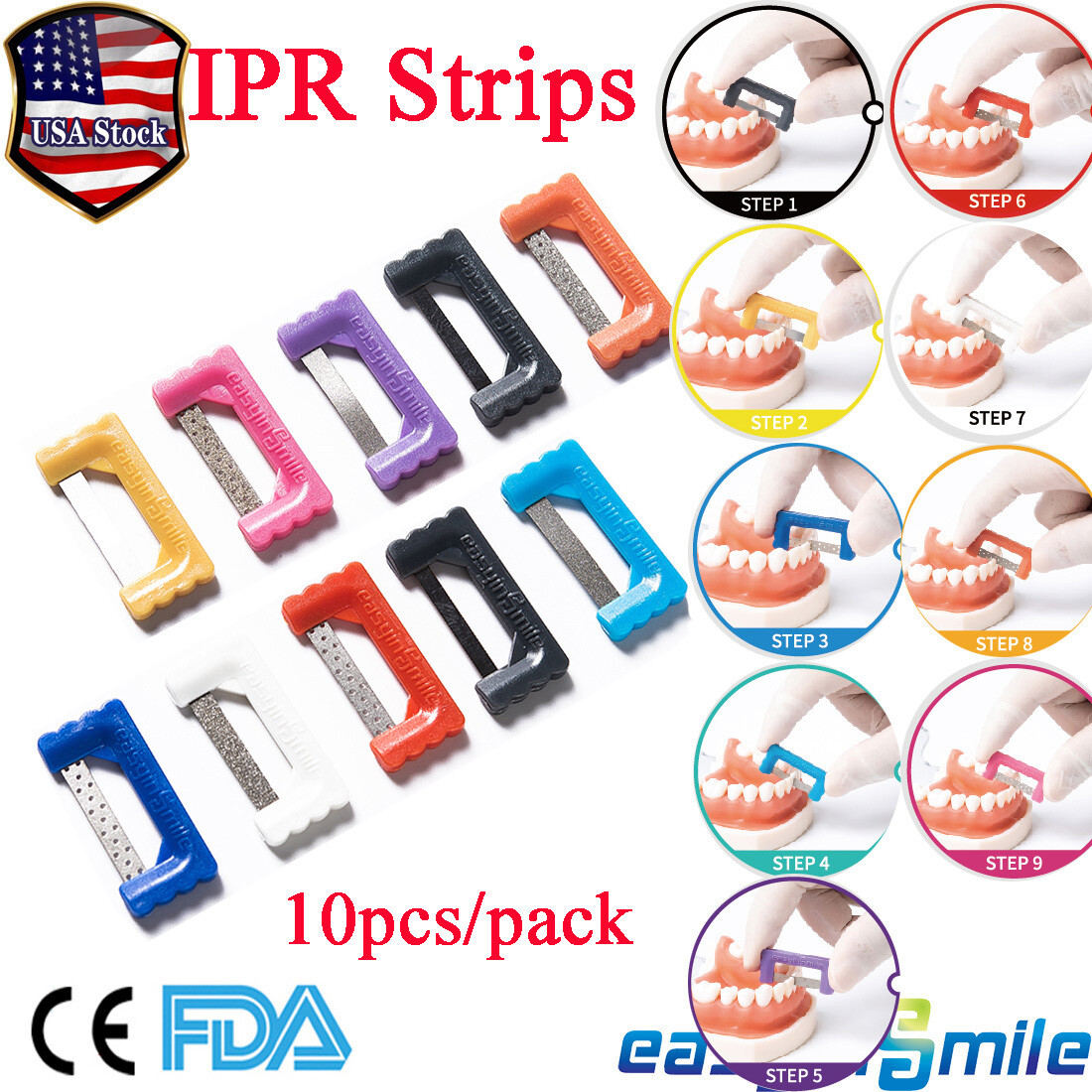 Dental IPR Polishing Strips Serrated Saw Interproximal Enamel Reduction Strips