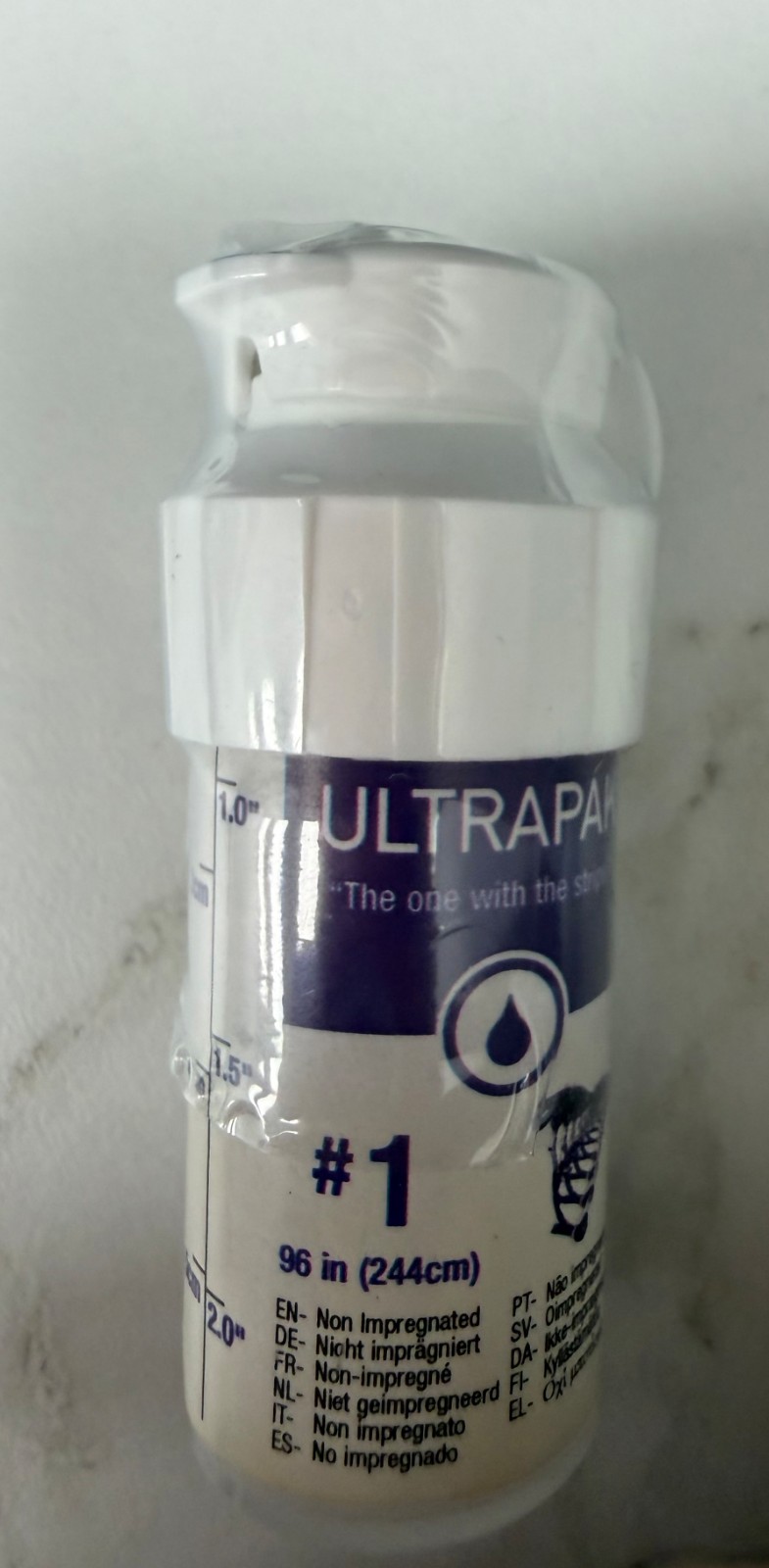 Ultradent Ultrapak 1 Retraction Cord Plain Knitted 96 in 244cm 132 New