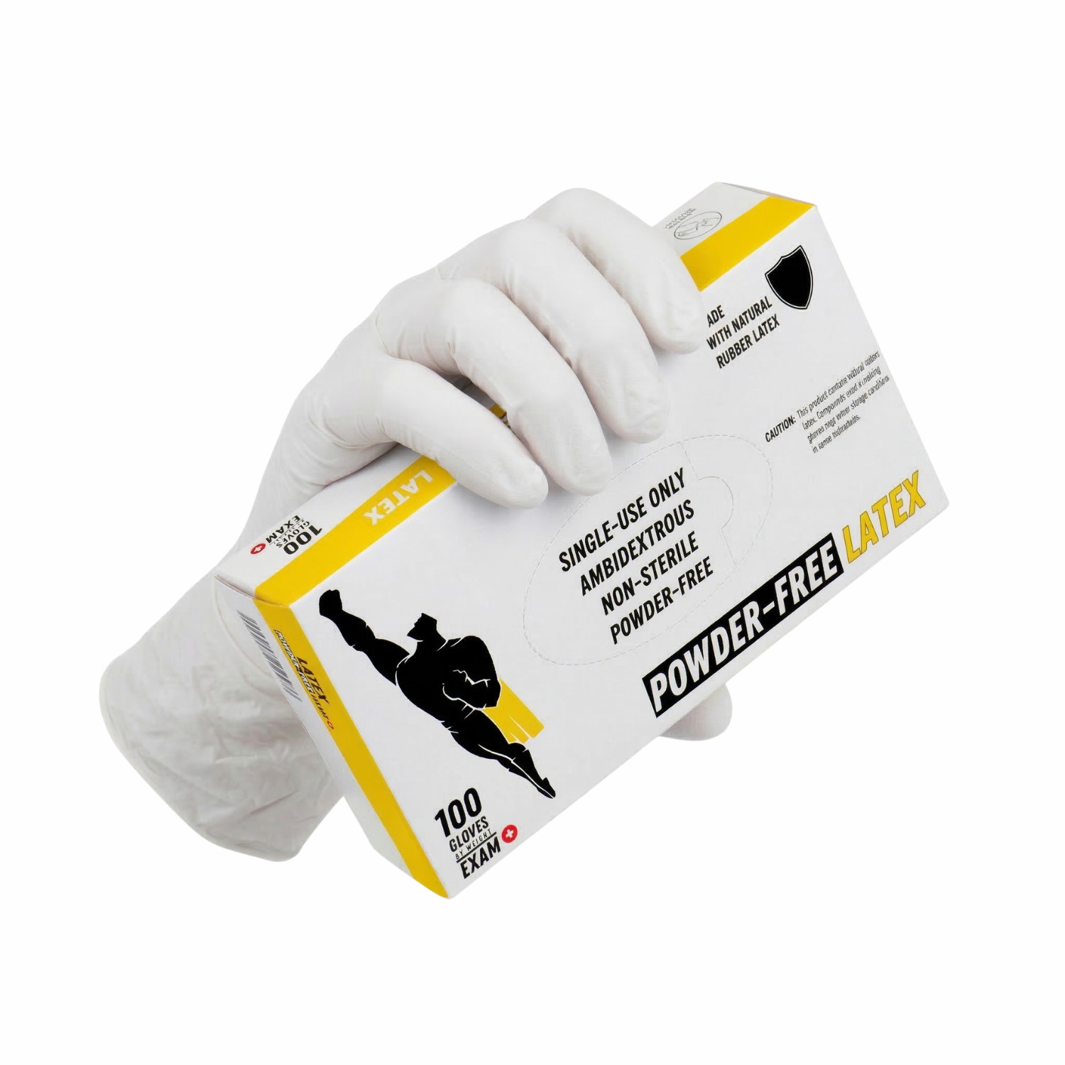 [1000 Pieces] Latex Gloves Powder-Free, 4.5 Mil, Non-Vinyl, Hand Glove – Small