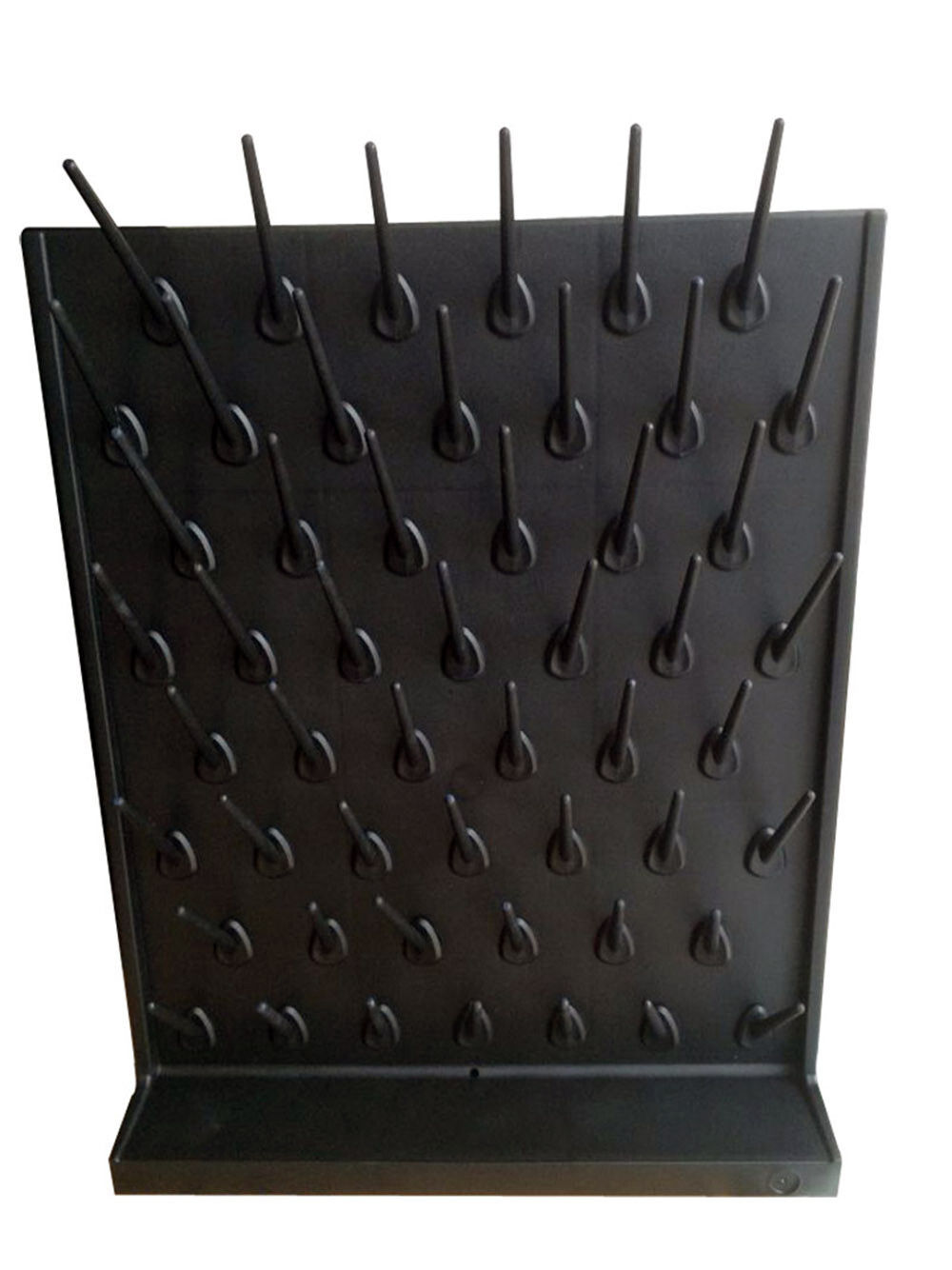 52-Pegs PP Drying Rack Single Side Cleaning Board for Test Tubes Flasks Draining