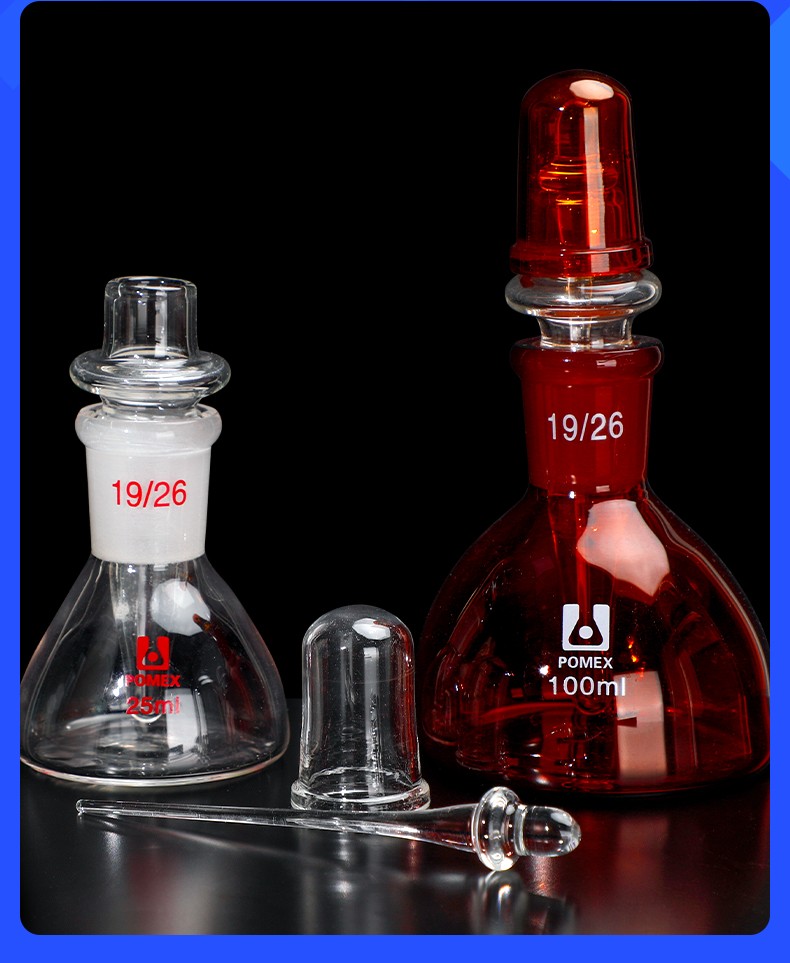 Laboratory Glassware 25-100ml Cedar Oil Dropper Bottle Double-Layer