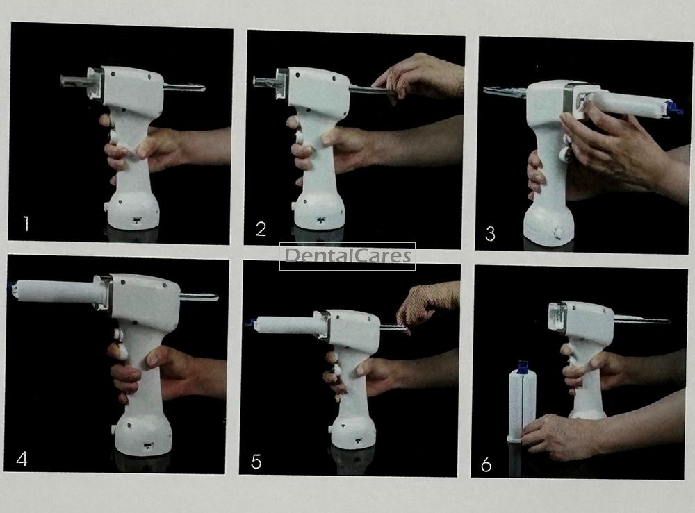 Dental Electric Impression Material Mixing Guns Battery Caulking Dispensing Gun