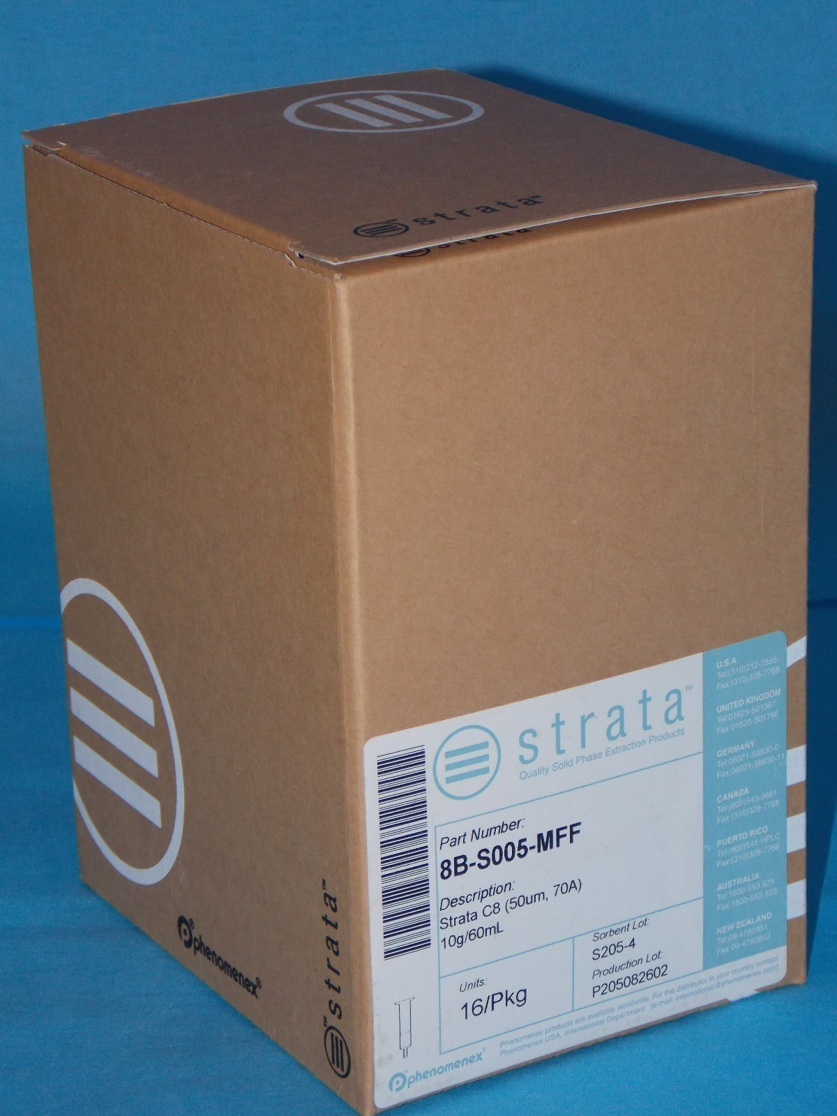 STRATA 8B-S005-MFF STRATA C8 (50UM, 70A) 10G/60ML 16PKG NEW
