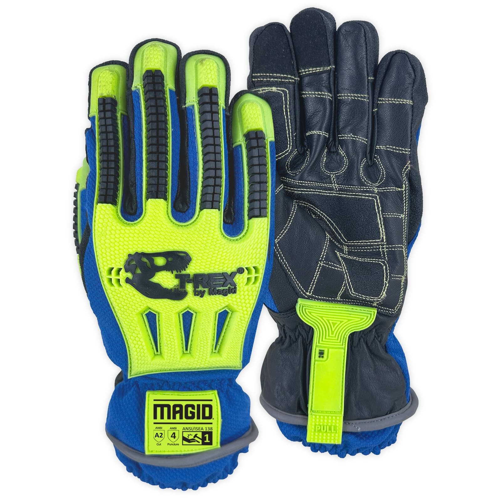 Magid T-Rex Arctic Series Ansi A2 Winter Extreme Impact Gloves 2 Pairs Size