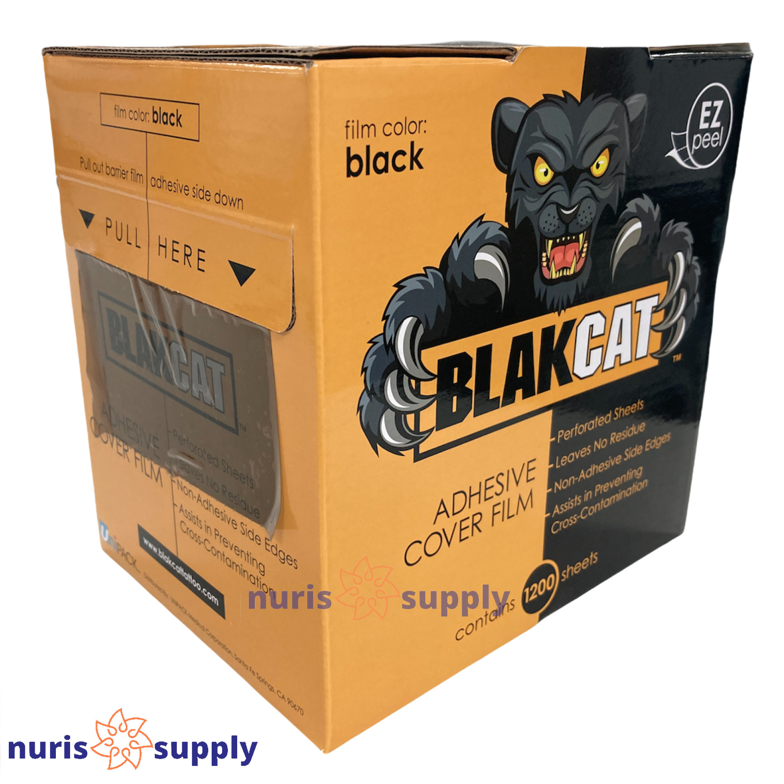 Black Barrier Cover Film 4″x6″ 1200 Perforated Sheets Dental Tattoo Medical