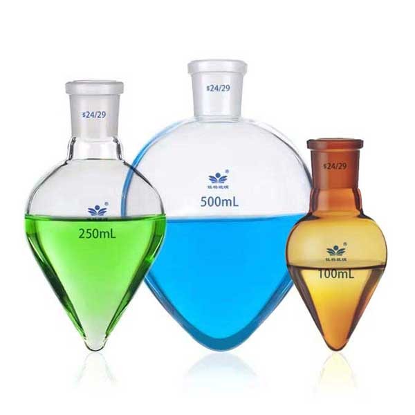 5ml – 1000ml Pear Shape Boiling Flask w/ Standard Joints Chemistry Lab Supply