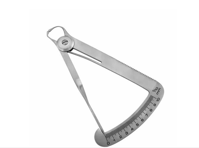 Dental METAL CALIPER GUAGE Used to measure the accuracy of the Crown Thickness