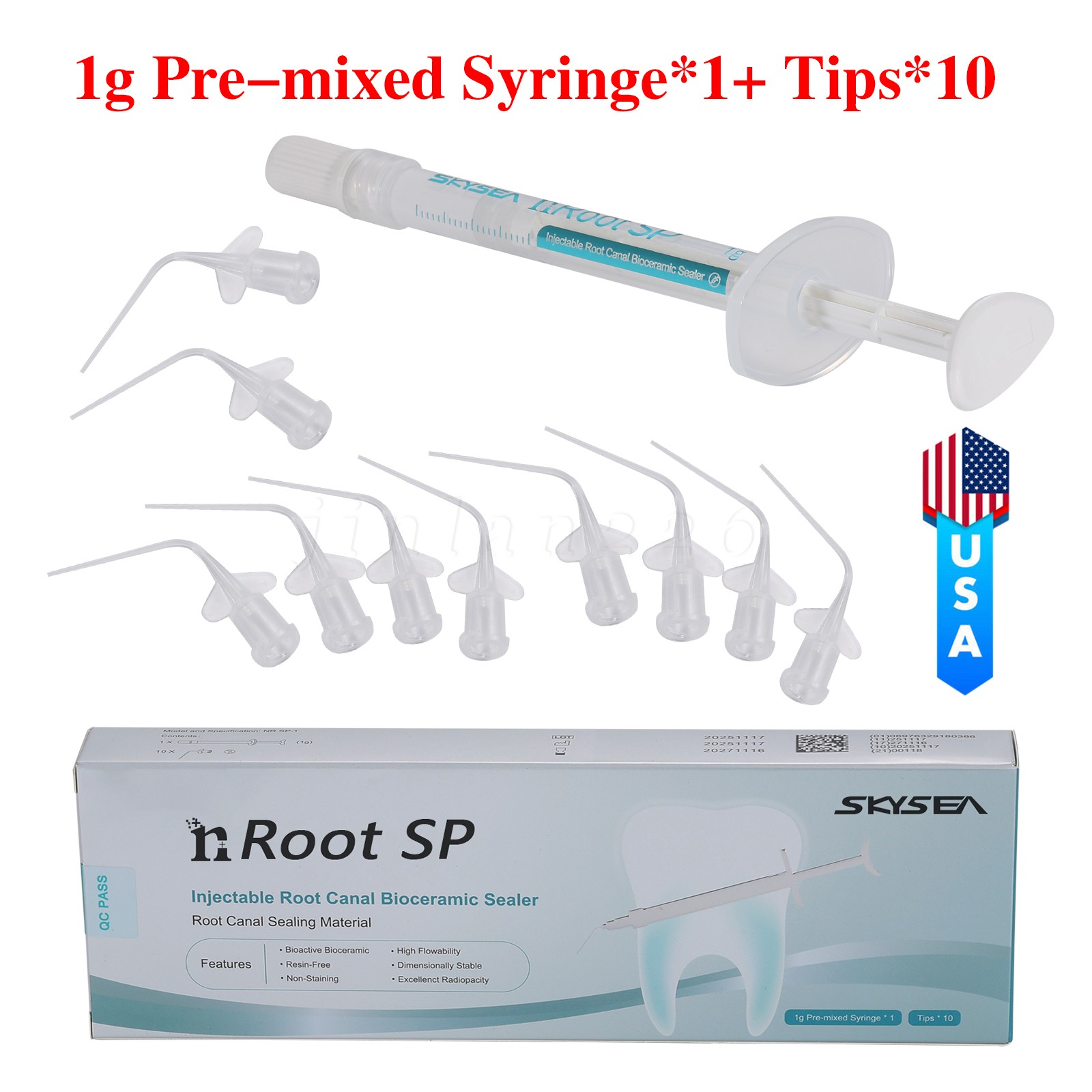 Bioceramic for Root & Pulp Treatment 1g tube II Free Ship