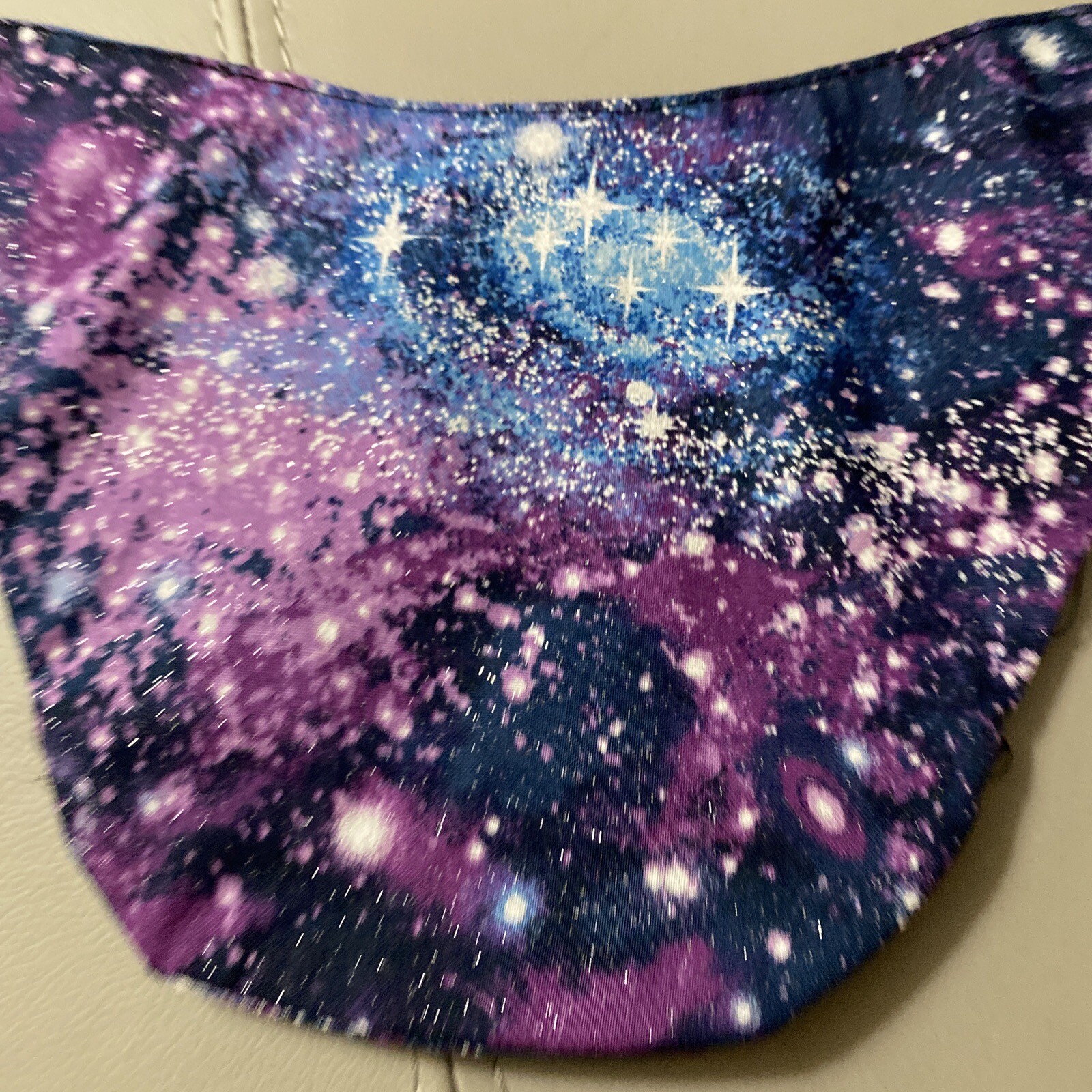 washable thyroid shield cover Galaxy Print Purples And Blues