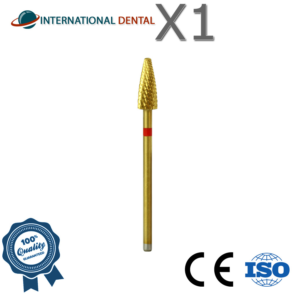 Dental Nail Lab Cross Cut Grinding Carbide Fraser Medium Coarse Ø2.3 Left Handed