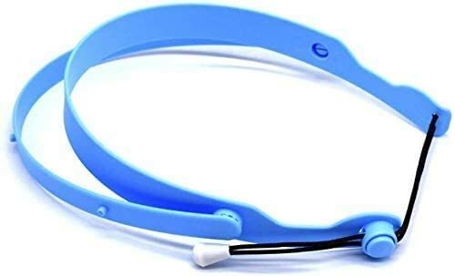 ANTI FOG ADJUSTABLE DENTAL FULL FACE SHIELD WITH 10 REPLACABLE PLASTIC PROTECTIV