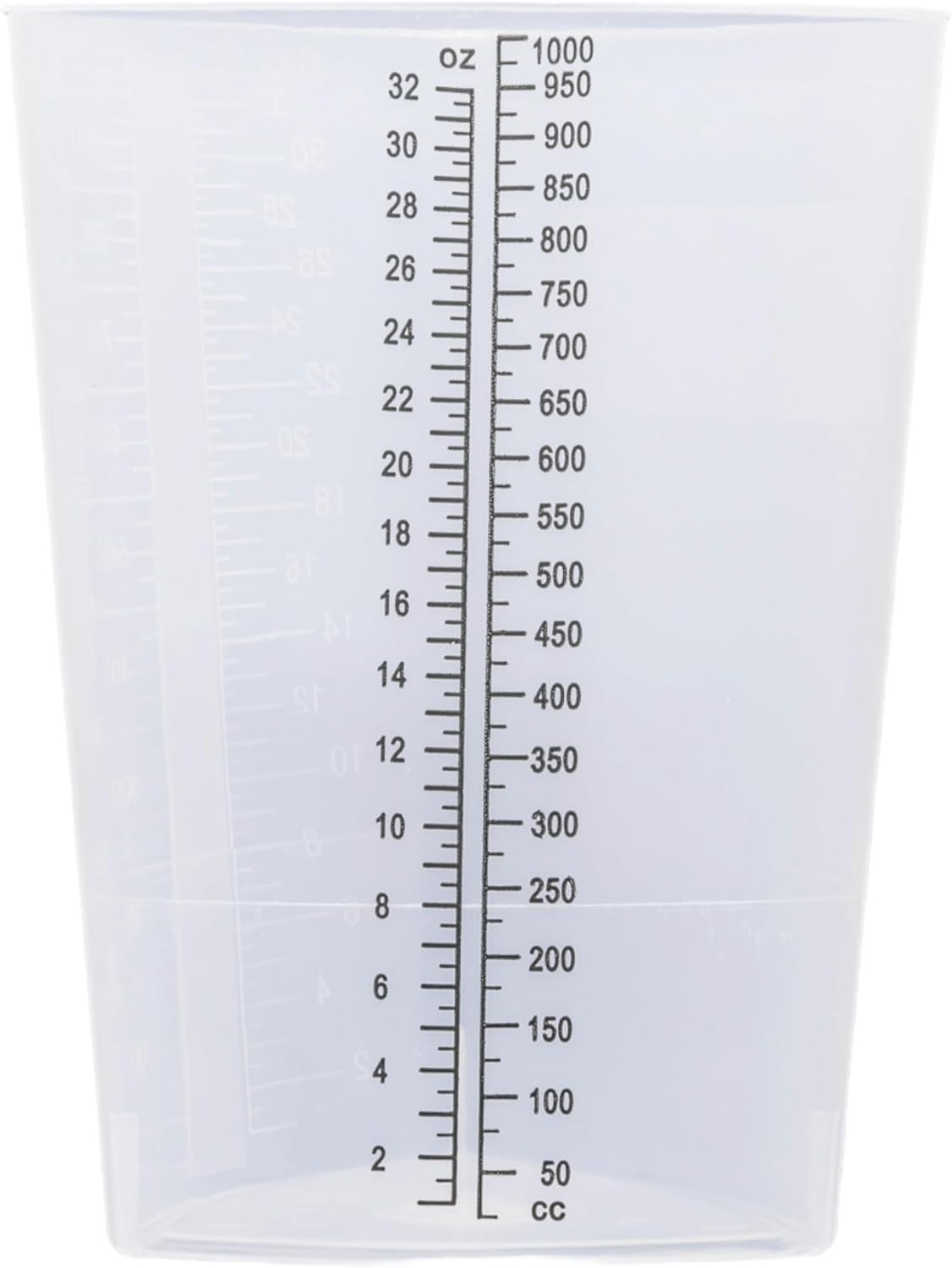 Plastic Graduated Triangular Container Beaker Measuring Cups Set 5 Pack 32oz
