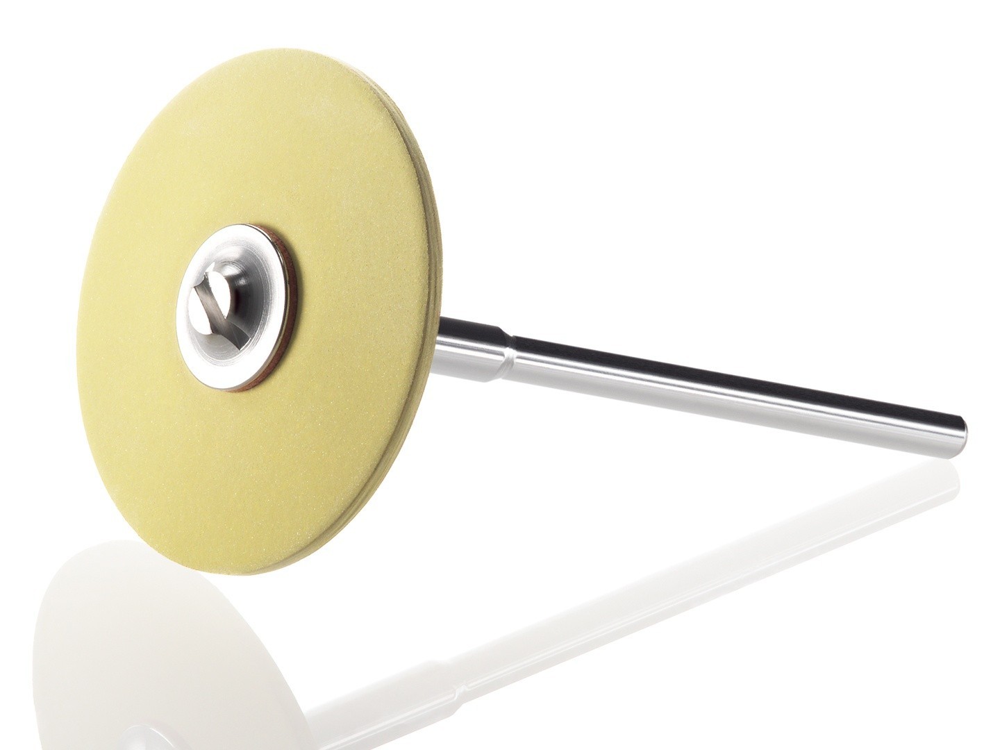 EDENTA YELLOW RUBBER-BOND DIAMOND POLISHING WHEEL MIRROR FINISH