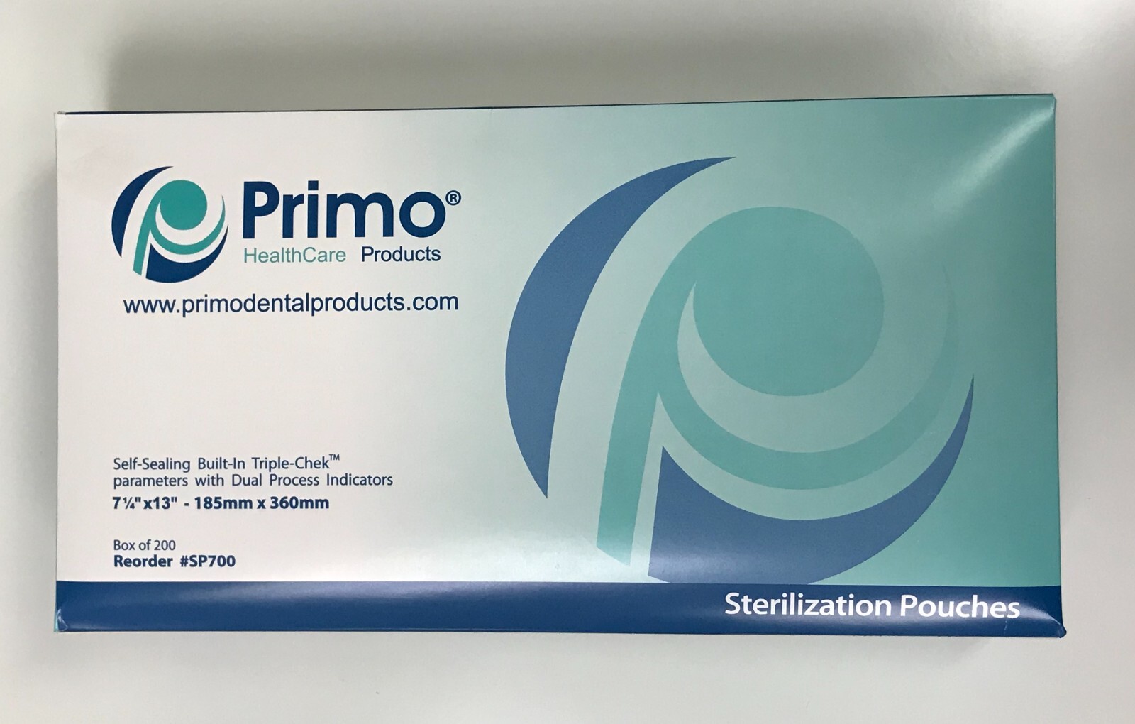 Primo Triple Chek Sterilization Pouch 7.25 x 13 (200) Bags Dental Tattoo Nail