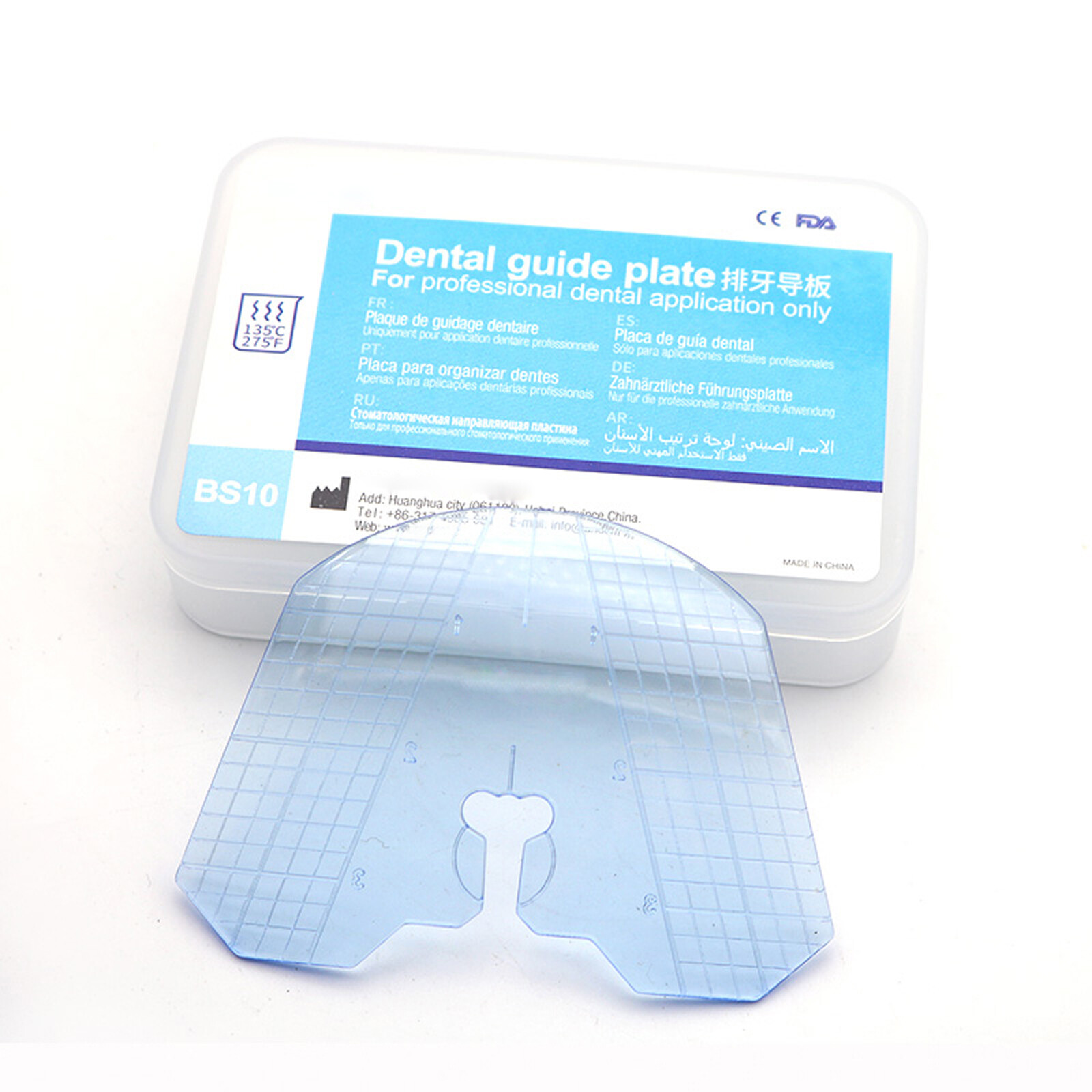 Dental Guide Template Plate For Complete Denture False Teeth Arrangement