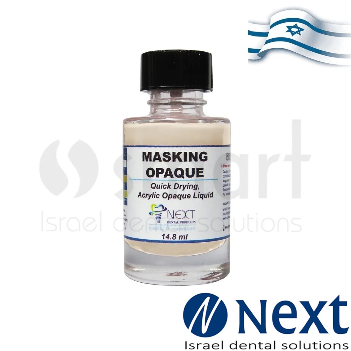 Dental lab metal hide flow acrylic dentures OPAQUE Beige C+D 14.8 ml Israel