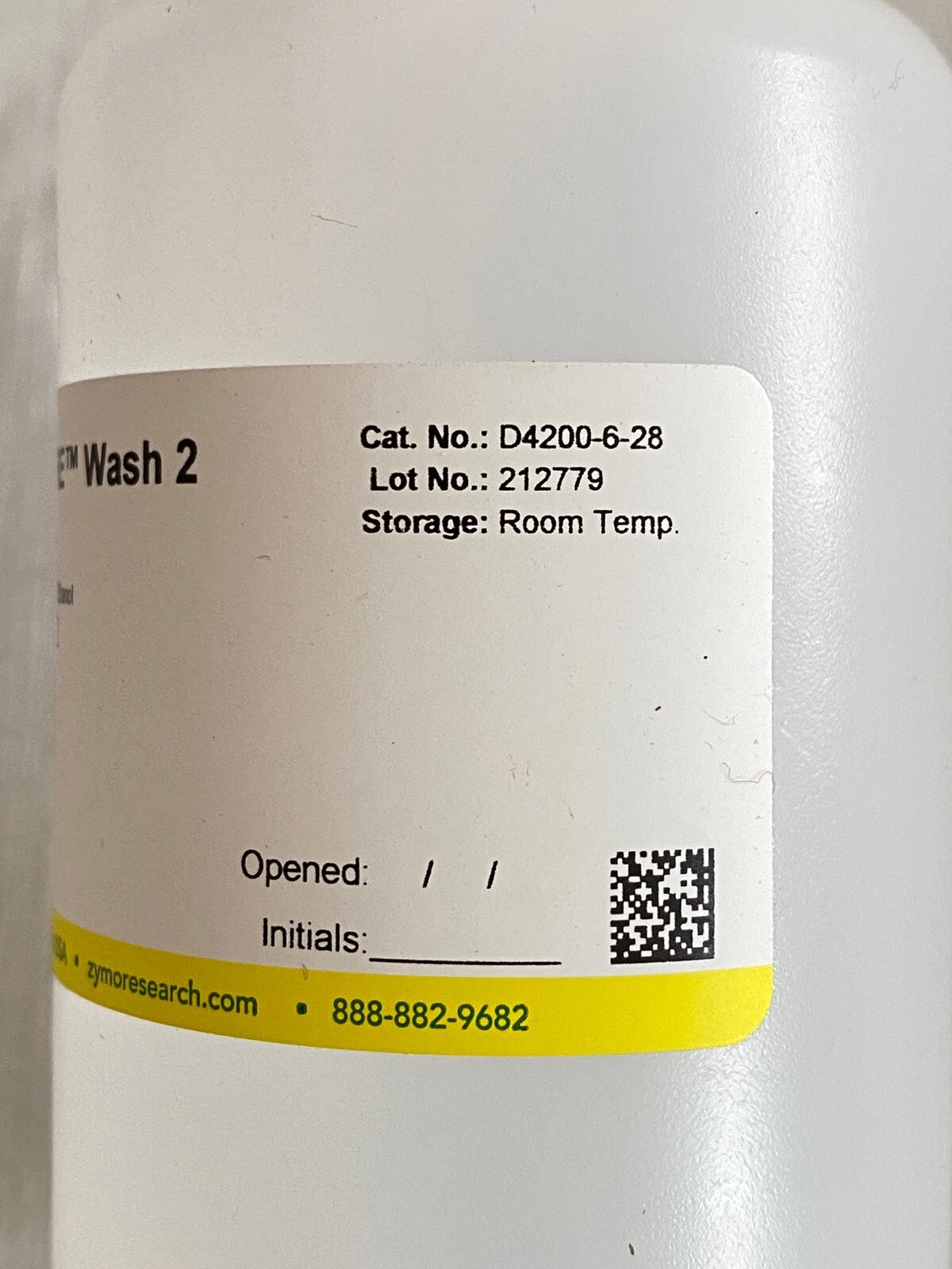 (4) ZYMO 28mL ZymoPure Wash 2 Bottle Solution for Plasmid Gigaprep D4200-6-28