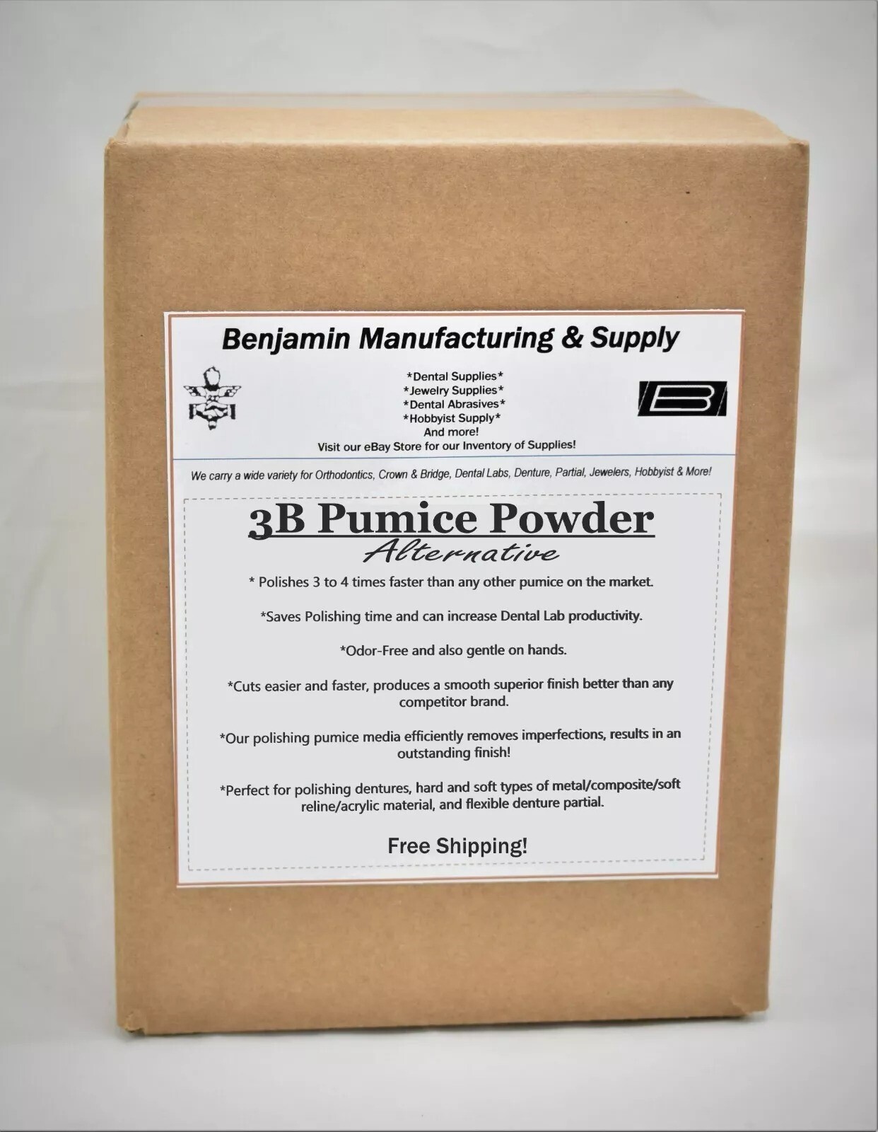 Dental Pumice Powder Alternative – Fine Grit + Free Shipping! Choose Amount!