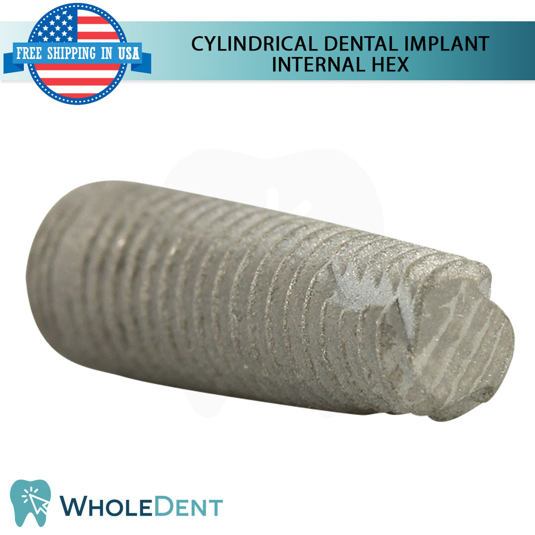X1 Dental Cylindrical Int Hex Sterile SLA + Straight Abutment + Cement Set