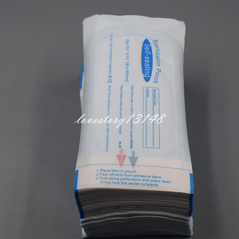 200 Pcs Self-Sealing Sterilization Pouch Dental Sterile Bags 3 1/2″ x 5 1/4″