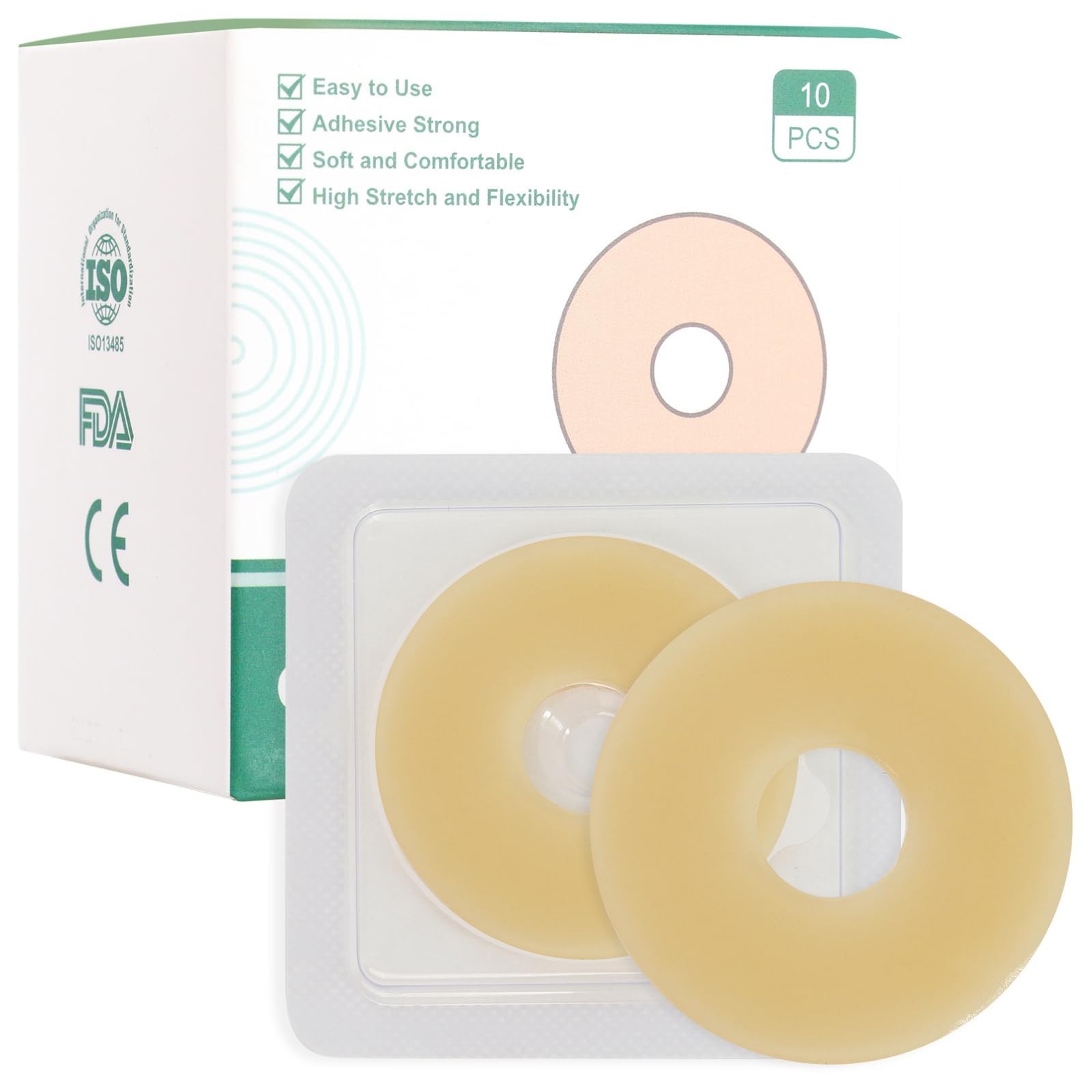 Ostomy Barrier Rings – Outer Diameter 2″ (50mm) 4mm Thickness,Moldable Ostomy…