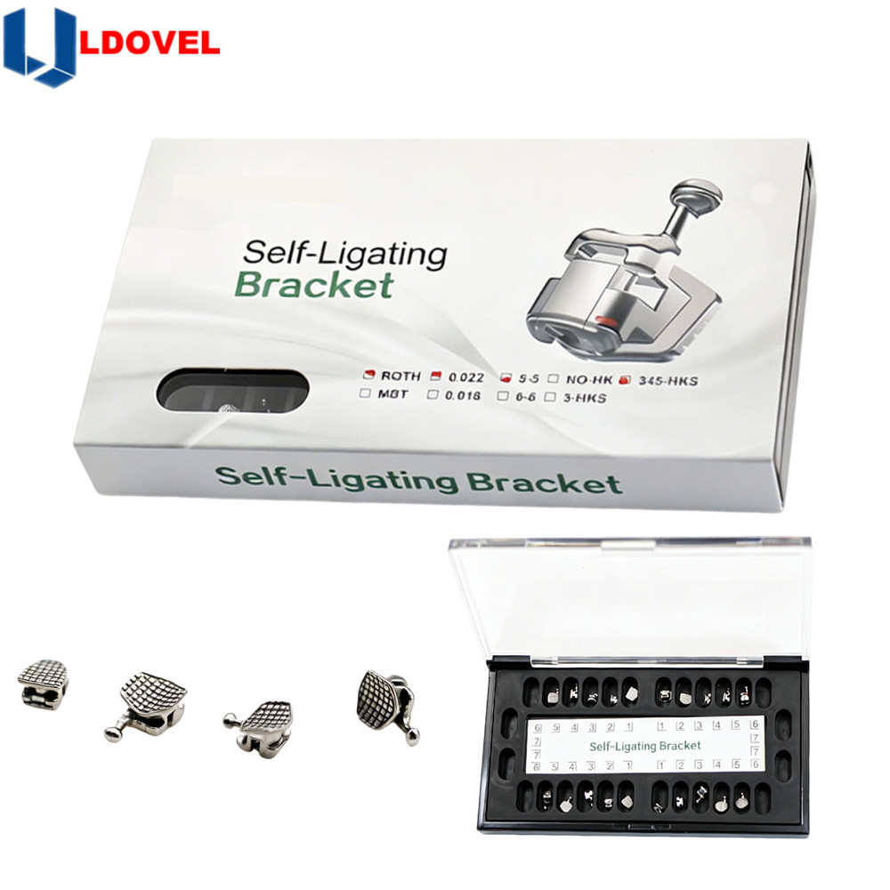 1bx/20pcs Dental Orthodontic Self Ligating Brace Bracket Mini Roth.022 Hooks 345