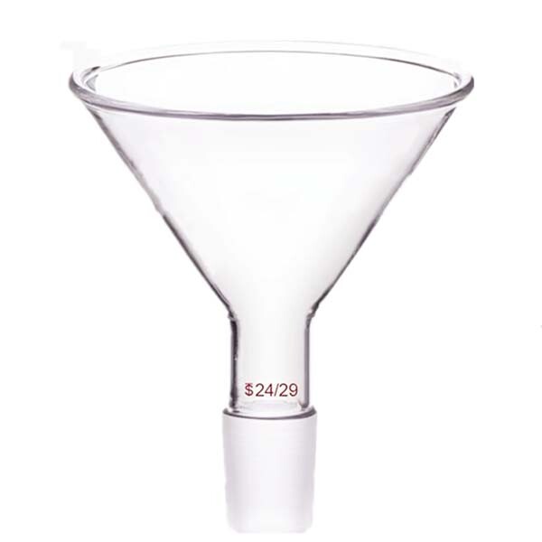 50mm – 150mm Clear Glass Funnel with Standard Joint to Chemistry Vacuum Flask CA