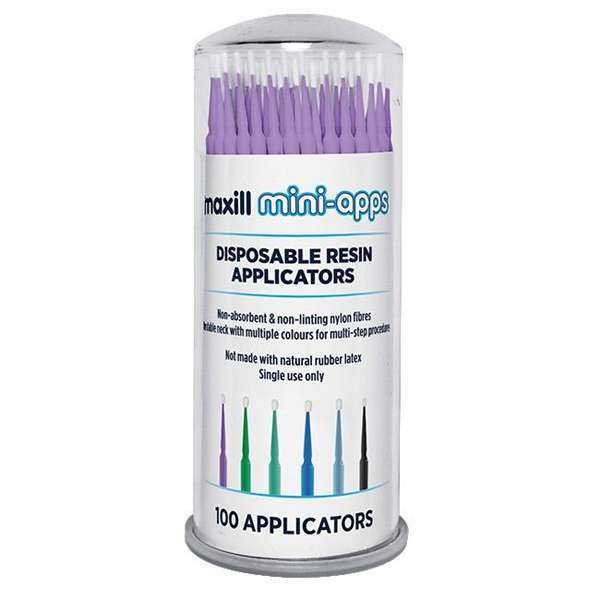 mini-apps Disposable Resin Applicators, Super Small, Lavender, 100/Tube.