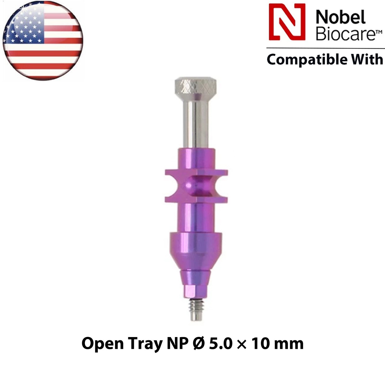 US Dental Impression Transfer Coping Open Close Tray RP/NP Lab Analog Fits Nobel